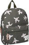Kidzroom Paris Adore More Rugzak - Groen - Vliegtuig - 5.7L