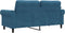 vidaXL - Tweezitsbank - 140 - cm - fluweel - blauw