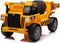 Kiepwagen Werkvoertuig Kinderauto Geel | 12V