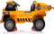 Kiepwagen Werkvoertuig Kinderauto Geel | 12V