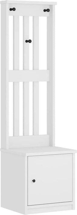 vidaXL - Halboom - SANDENS - wit - 45x40x159,5 - cm - massief - grenenhout