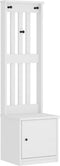vidaXL - Halboom - SANDENS - wit - 45x40x159,5 - cm - massief - grenenhout