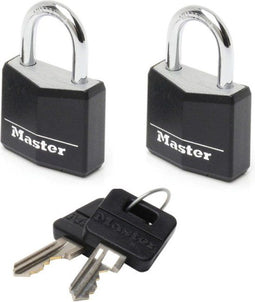 MasterLock O3mm - Hangsloten - 20mm breed - Gelijksluitend - zwart