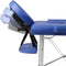vidaXL - Massagetafel - met - 2 - zones - inklapbaar - aluminum - frame - blauw