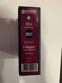 Agendavulling 2025 Succes Mini 4dagen/2pagina's
