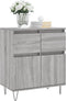vidaXL - Dressoir - 60x35x70 - cm - bewerkt - hout - grijs - sonoma - eikenkleurig