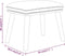 vidaXL - Voetenbank - 45x29,5x35 - cm - fluweel - crèmewit