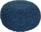 BERKANE - Poef - Blauw - 50 cm - Katoen