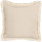 WATTLE - Sierkussen - Lichtbeige - 60 x 60 cm - Polyester