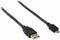 Nedis USB-Kabel - USB 2.0 - USB-A Male - USB Micro-B Male - 0.50 m - Zwart