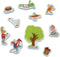 Kikker badspeelgoed badfiguren, educatief speelgoed in opbergnetje - peuter kleuter speelgoed - Bambolino Toys