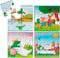 Kikker puzzel 4 in 1 educatief peuter speelgoed - kinderpuzzel 4x6x9x16 stukjes leren puzzelen - cadeautip puzzel 3 jaar en ouder - Bambolino Toys