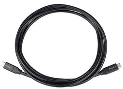 Startech.com USB-C naar USB-C kabel - 5A/100W Power Delivery - 2 m - Zwart