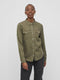 Vila Vibista - Blouse Denim - Dames Maat S - Four Leaf Clover