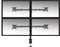 ACT AC8304 - Monitor bureausteun - 4 schermen tot 32 inch - VESA