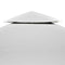vidaXL - Vervangend - tentdoek - prieel - 310 - g/m² - 3x3 - m - crèmewit