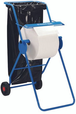 Kimberly-Clark® Professional mobiel systeem met poetsdoekdispenser en afvalzakhouder