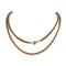 Silventi 980600548 Vossenstaart collier - 3 mm - 80 cm - rosegoudkleurig