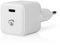 Nedis WCMPD30W100WT - USB-C Wandlader - 30W Power Delivery - Wit