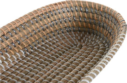 Set van trays DKD Home Decor Geel Natuurlijk 43 x 22 x 8 cm 43,5 x 23,5 x 8 cm (2 Stuks)