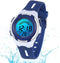 Kinder Blauwe LED-Horloge met 7 Kleuren - Waterdicht en Duurzaam - Perfect Cadeau