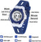 Kinder Blauwe LED-Horloge met 7 Kleuren - Waterdicht en Duurzaam - Perfect Cadeau