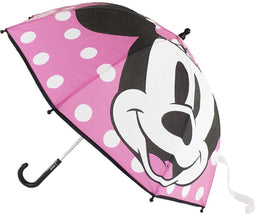 Kinder paraplu Minnie Mouse roze 71 cm - Disney paraplus voor kinderen