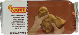 Kinder speelgoed klei 1 kilo kleur terracotta - Boetseer/boetseren klei