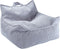 Kinder Zitzak Beanbag Chair Blueberry Blue Wigiwama - Zitzak Kind - Zit Zak 100% OEKO- Tex Katoen