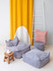 Kinder Zitzak Beanbag Chair Blueberry Blue Wigiwama - Zitzak Kind - Zit Zak 100% OEKO- Tex Katoen