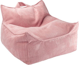 Kinder Zitzak Beanbag chair Pink Mousse Wigiwama - Zitzak Kind - Zit Zak 100% OEKO- Tex Katoen