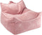 Kinder Zitzak Beanbag chair Pink Mousse Wigiwama - Zitzak Kind - Zit Zak 100% OEKO- Tex Katoen