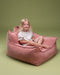 Kinder Zitzak Beanbag chair Pink Mousse Wigiwama - Zitzak Kind - Zit Zak 100% OEKO- Tex Katoen