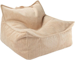 Kinder Zitzak Chair Brown Sugar - Zitzak Kind - Zitstoel ribstof kinderkamer - Relaxen met zitzak - beanbag woonkamer kind