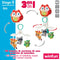 Kinderbed Mobiel Winfun 3 in 1 dieren Plastic 31,5 x 42 x 20 cm (2 Stuks)