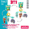 Kinderbed Mobiel Winfun Bos 3 in 1 31,5 x 42 x 24,5 cm Plastic (4 Stuks)