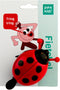 Kinderbel PexKids Lieveheersbeestje met openstaande vleugels - Rood/Zwart
