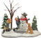 Kinderen Bouwen Sneeuwpop