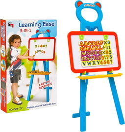 Kinderezel met krijtbord en whiteboard 2-in-1