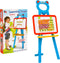Kinderezel met krijtbord en whiteboard 2-in-1