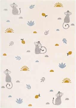 Kinderkamer Vloerkleed Wildlife Monkey 2 maten Nattiot - Tapijt
