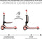 Kinderkraft HALLEY - loopfiets en driewieler step - 2-in-1 - verstelbaar zadel - opvouwbaar ontwerp - verstelbare stuurhoogte - LED wielen - modern design - geschikt voor kinderen van 1-5 jaar - maximale belasting 50 kg - Roze
