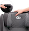 Kinderkraft JUNIOR FIX 2 I-SIZE - Autostoeltje - 100-150 cm - 15-36 kg - met Isofix - Afstelbare hoofdsteun - veiligheidssystemen- Diepe zitting - Eenvoudig te reinigen - Groep 2/3 - Tot 12 jaar - Grijs