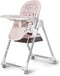 Kinderkraft LASTREE - Wipstoel baby en kinderstoel 2-in-1 - Verstelbaar in lig- en zitposities - Tot 15 kg - Speeltjes, verstelbare rugleuning en voetsteun - In hoogte verstelbaar met 5 niveaus - Opvouwbaar - wielen - Eenvoudig te reinigen - Roze