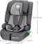 Kinderkraft SAFETY FIX2 I-SIZE - Autostoeltje 76-150 cm - 9-36 kg - Diepe zitting - Afstelbare hoofdsteun - Veiligheidssystemen - Eenvoudig te reinigen - Groep 1/2/3 - Tot 12 jaar - Grijs