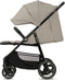 Kinderkraft TRIG 3 - Grote Wandelwagen tot 25 kg - Verstelbare Rugleuning en Voetensteun - CLICK & FOLD Systeem - 360° Draaiende Wielen - Waterdichte Kap met Ventilatie - Comfortabele Zitting - Lichtgewicht 8,9 kg - Beige