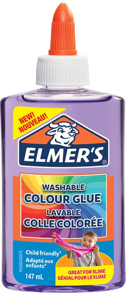 Kinderlijm Elmer's transparant 147ml paars