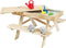 Kinderpicknicktafel met zandbak, 94x96x55 cm