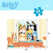 Kinderpuzzel Bluey Dubbelzijdig 24 Onderdelen 50 x 35 cm (12 Stuks)