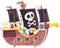 Kinderpuzzel Diset XXL Piratenboot 48 Onderdelen